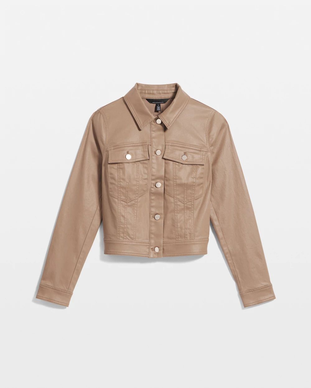 Coated Denim Trucker Jacket | White House Black Market